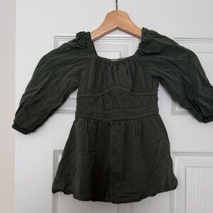 GB girls size 2T olive green dress